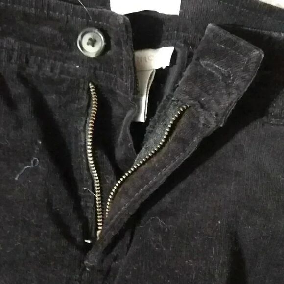 Charter club pants full length straight leg black velvet corduroy pants size 8 - Picture 4 of 7